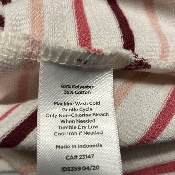 Talbots Women's Striped Long Sleeve Boat Neck Top Multi-Color Size Medium - Picture 3 of 7